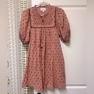 Cleobella Sybil Blush Petal Mini Dress XS